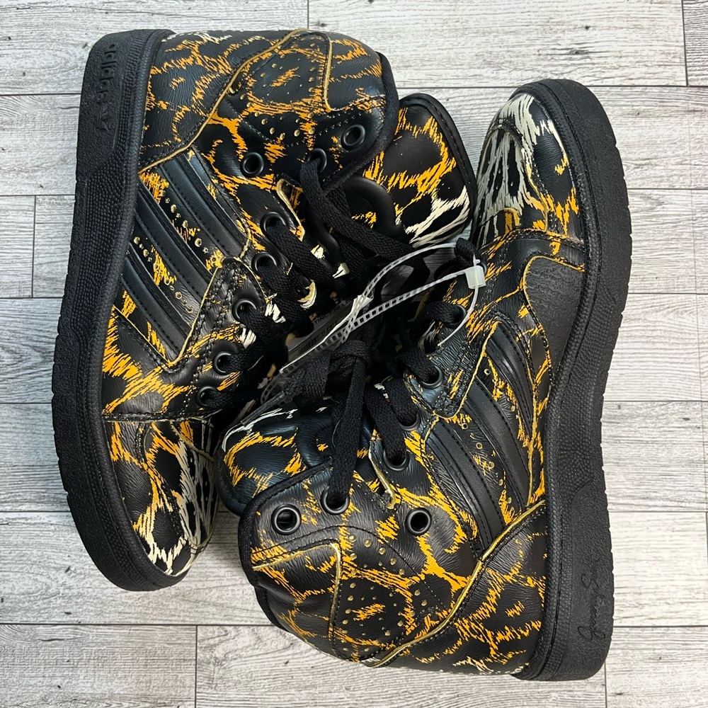 Jeremy Scott cheetah print shoes. Size 5.5 men’s.